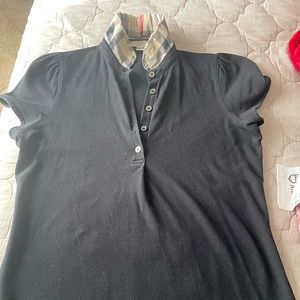 Burberry Black Polo Shirt